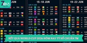 Kết Quả World Cup 2026 Hôm Nay Tỷ Số Chuẩn 7M 15 Kết Quả World Cup 2026 Hôm Nay Tỷ Số Chuẩn 7M